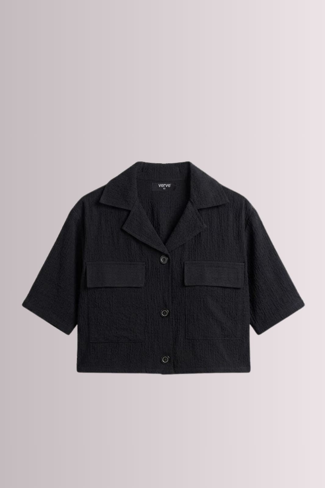 RELAXED FIT CROPPED SHIRT