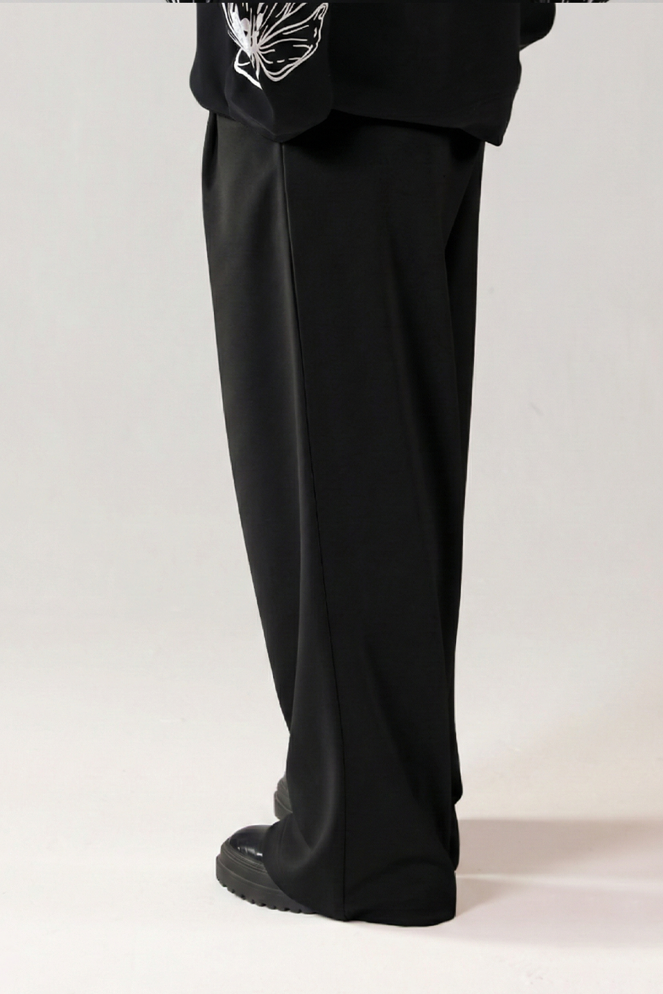 SCUBA WIDE-LEG PANTS BLACK