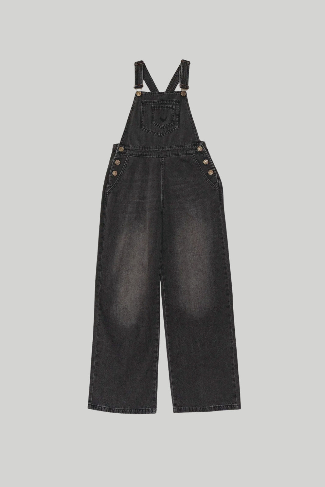 GREY DENIM OVERALL