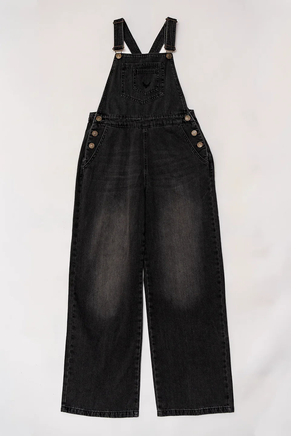 Black Denim Overall for Women