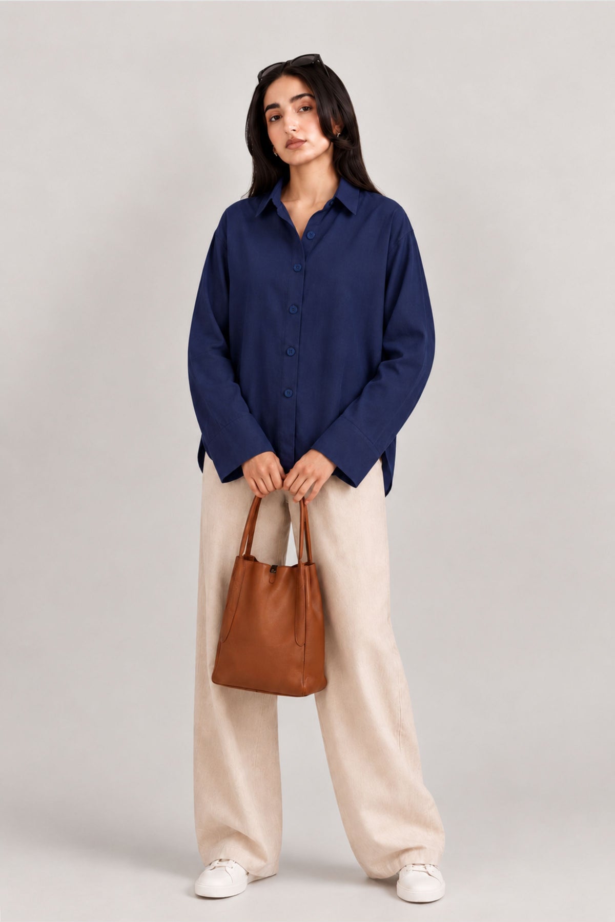 STATEMENT BUTTON DOWN SHIRT