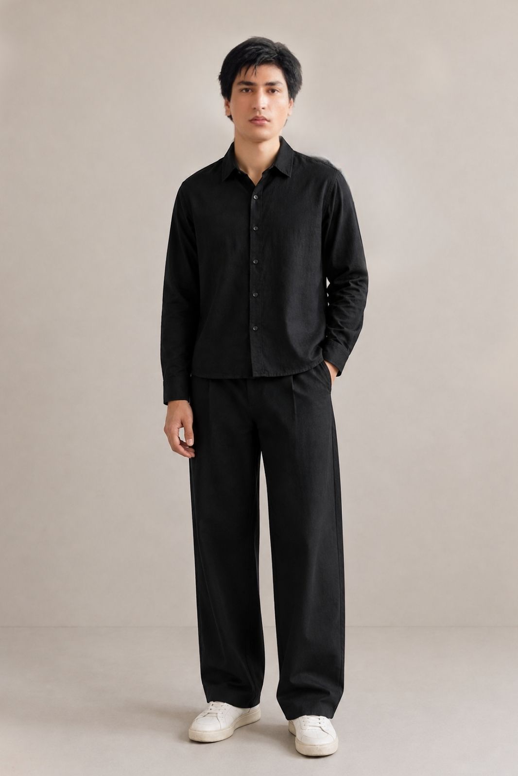 BOXY CROPPED SHIRT