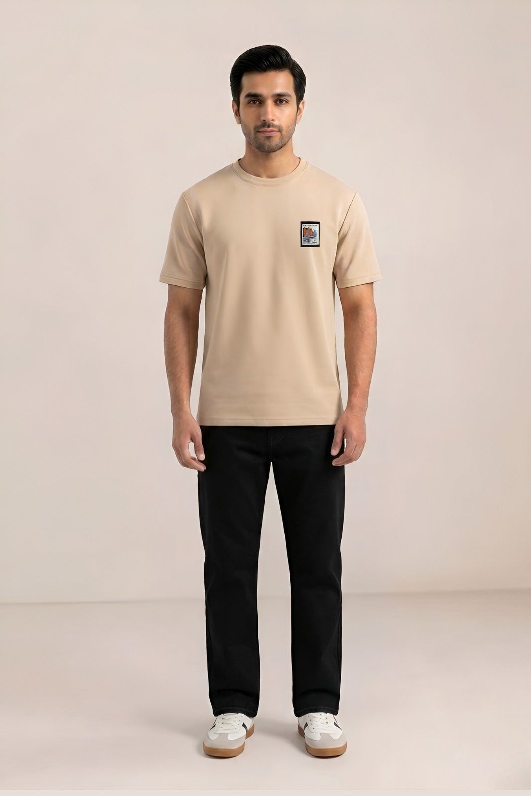 AMSTERDAM POSTCARD PATCH TEE