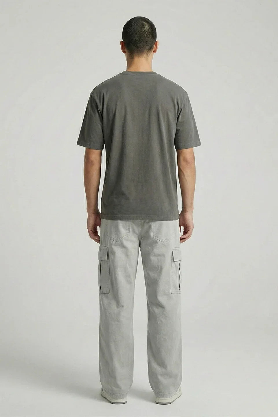 GREY ULTRA SOFT COTTON TEE