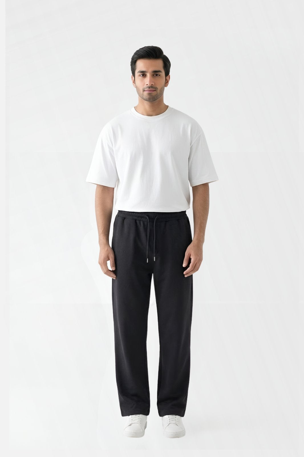 RELAXED FIT INTERLOCK TROUSERS