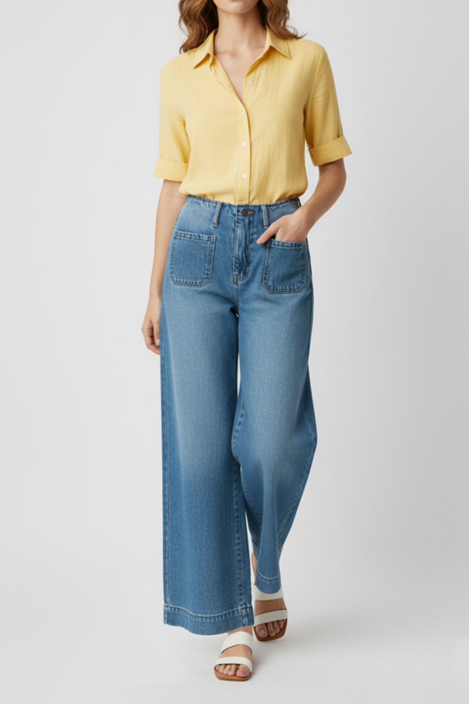 WIDE LEG DENIM
