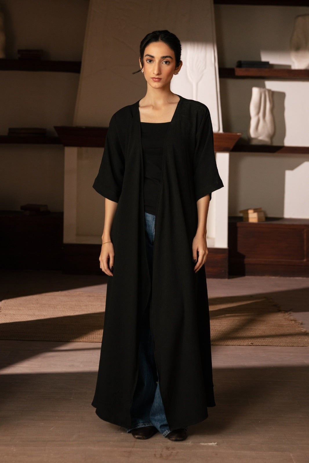 WRAP MIDI DRESS