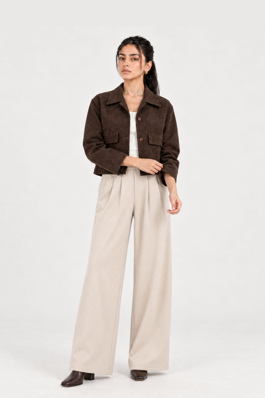 STRUCTURED CROC JACKET
