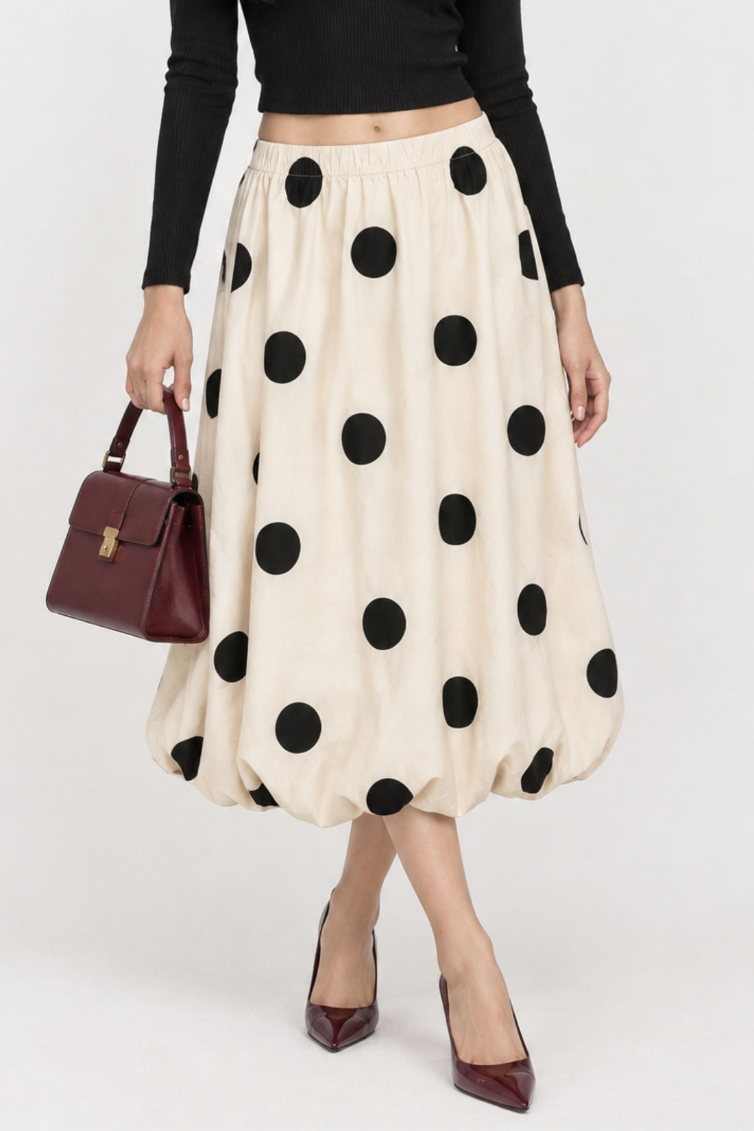 BUBBLE HEM SKIRT