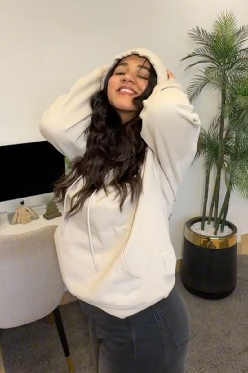 BEIGE LOBSTER MAZE HOODIE