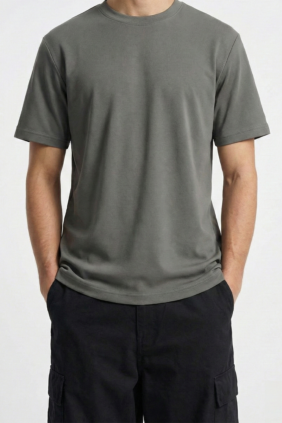 CLASSIC REGULAR TEE - CHARCOAL GREY