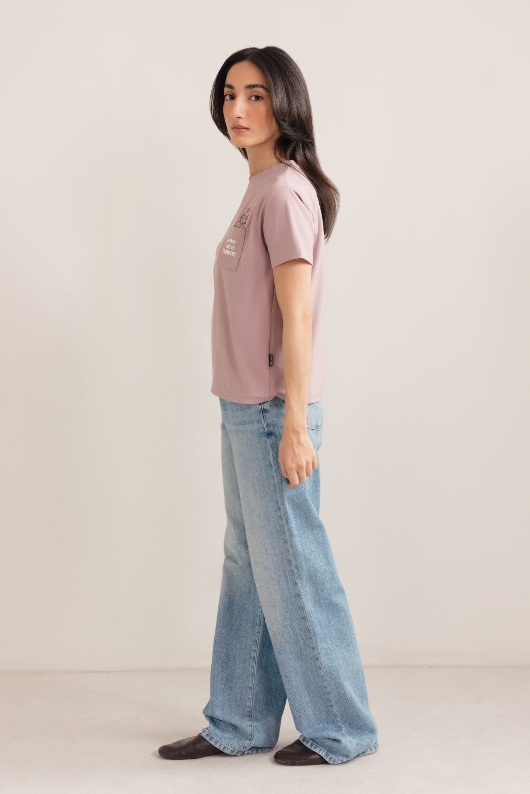 FLORAL POCKET TEE