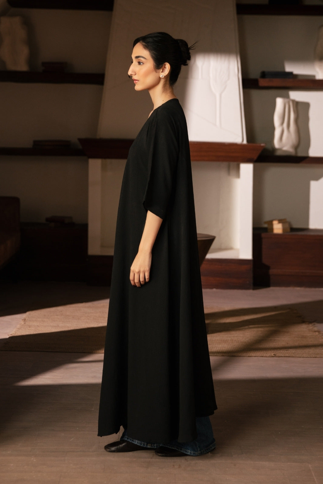 WRAP MIDI DRESS