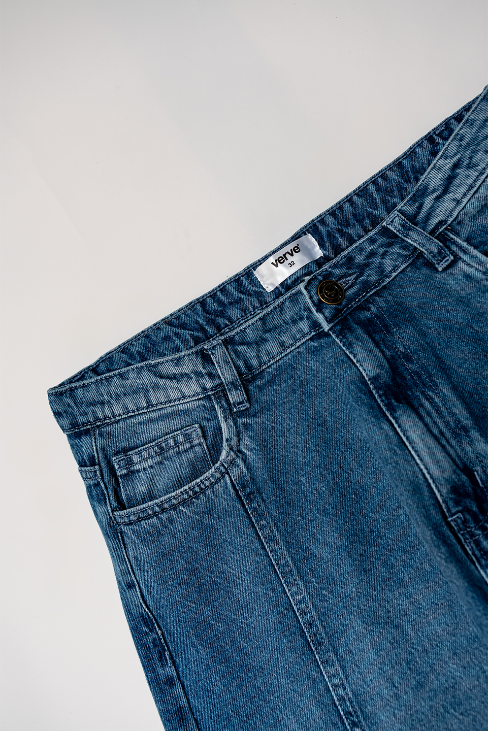 SIDE SLIT WIDE LEG JEANS