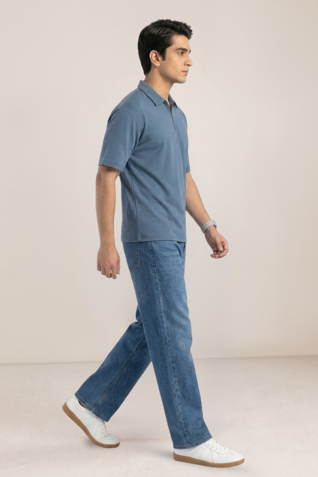 MEN'S ZIP POLO – SCUBA