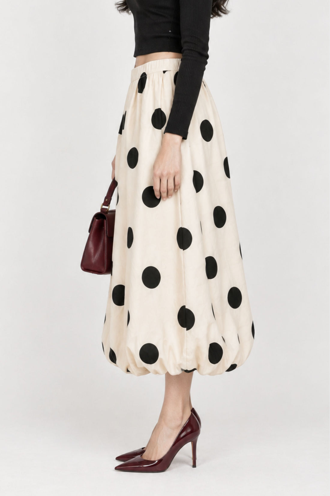 BUBBLE HEM SKIRT