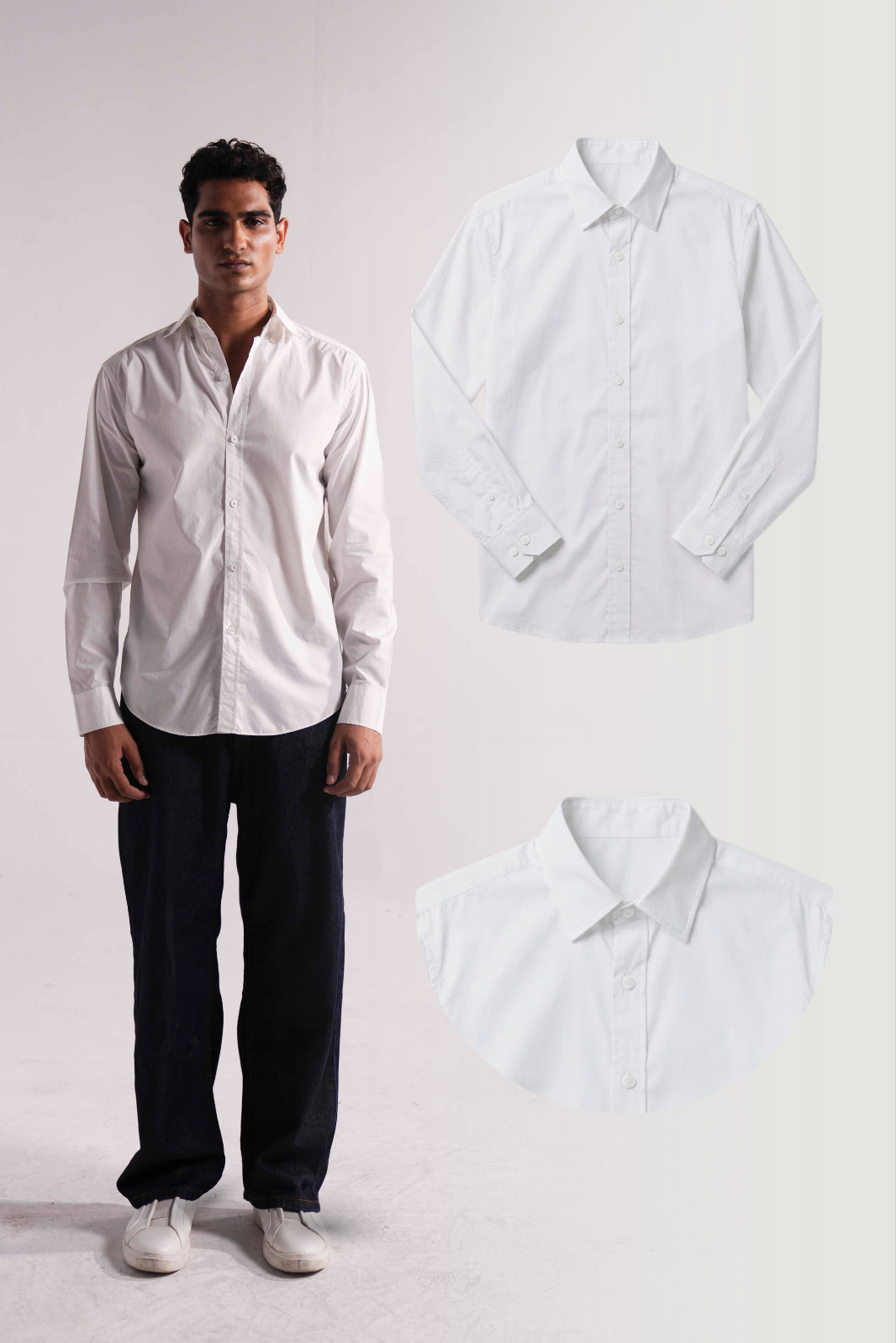 Pack of 3 Cotton Button Down Shirts