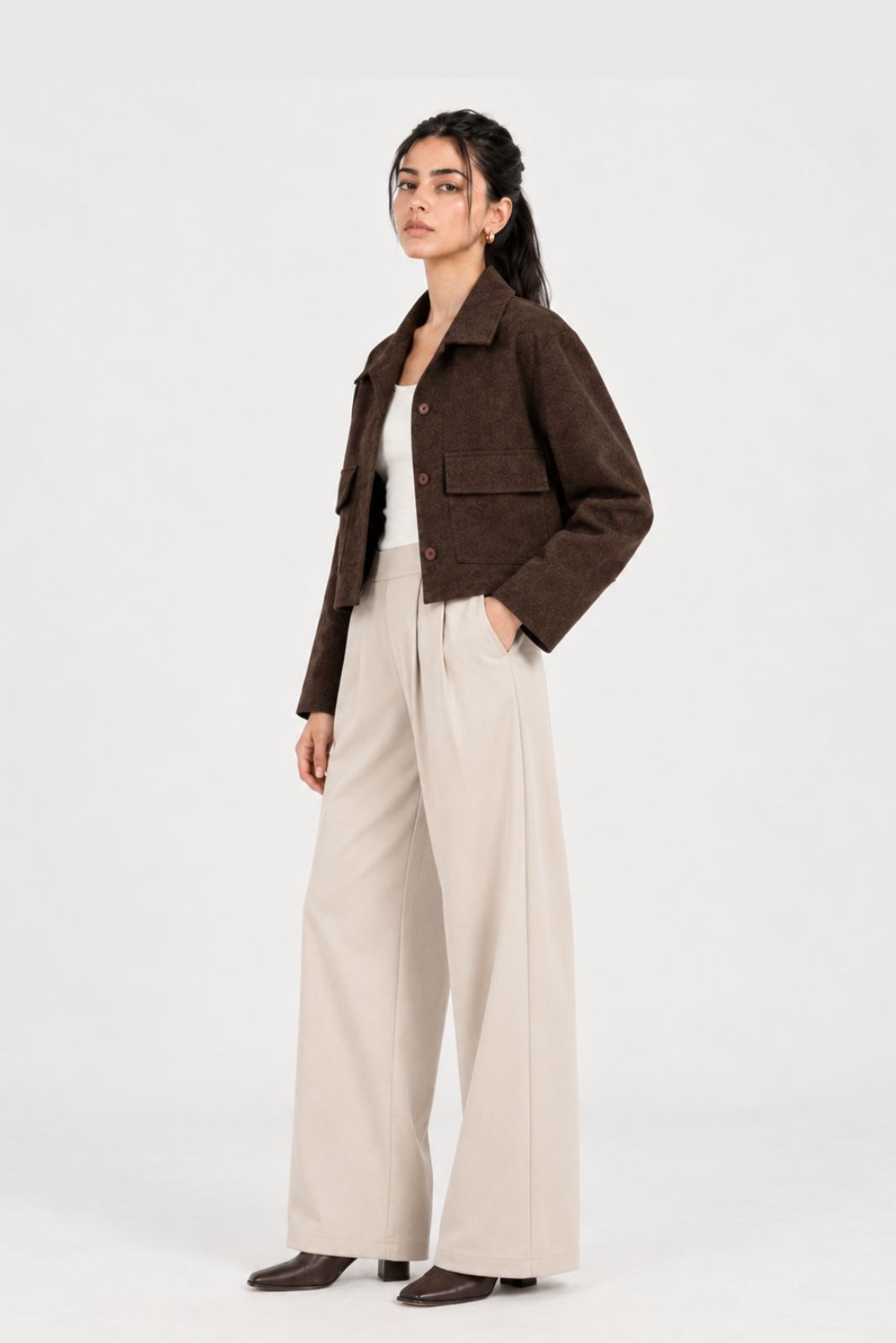 STRUCTURED CROC JACKET