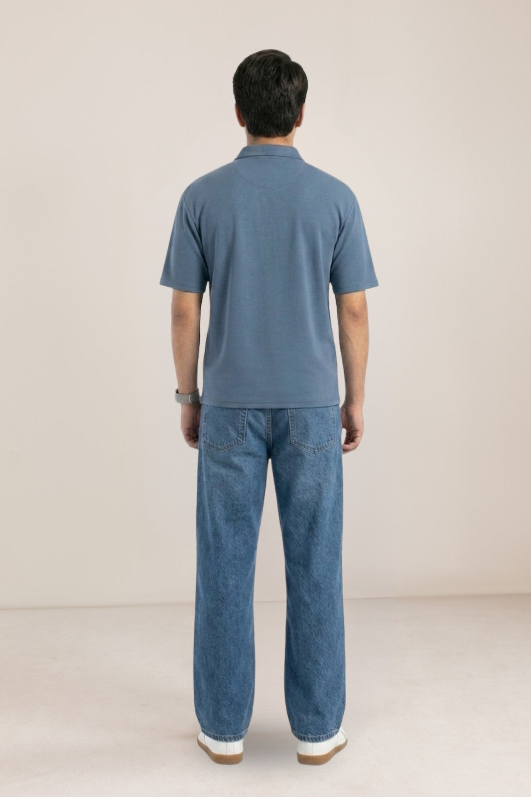 MEN'S ZIP POLO – SCUBA