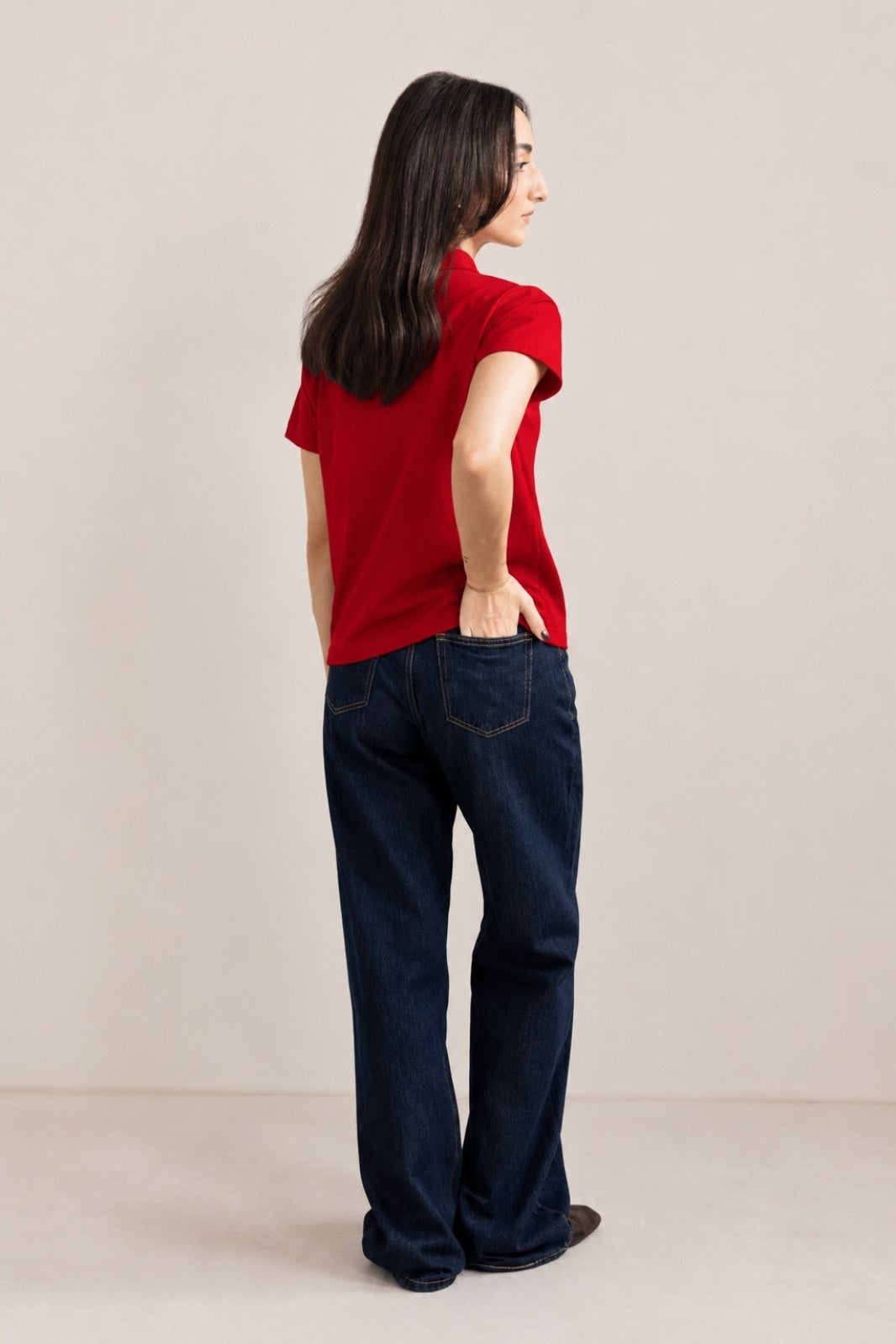 CLASSIC JOHNNY COLLAR CABLE KNIT POLO