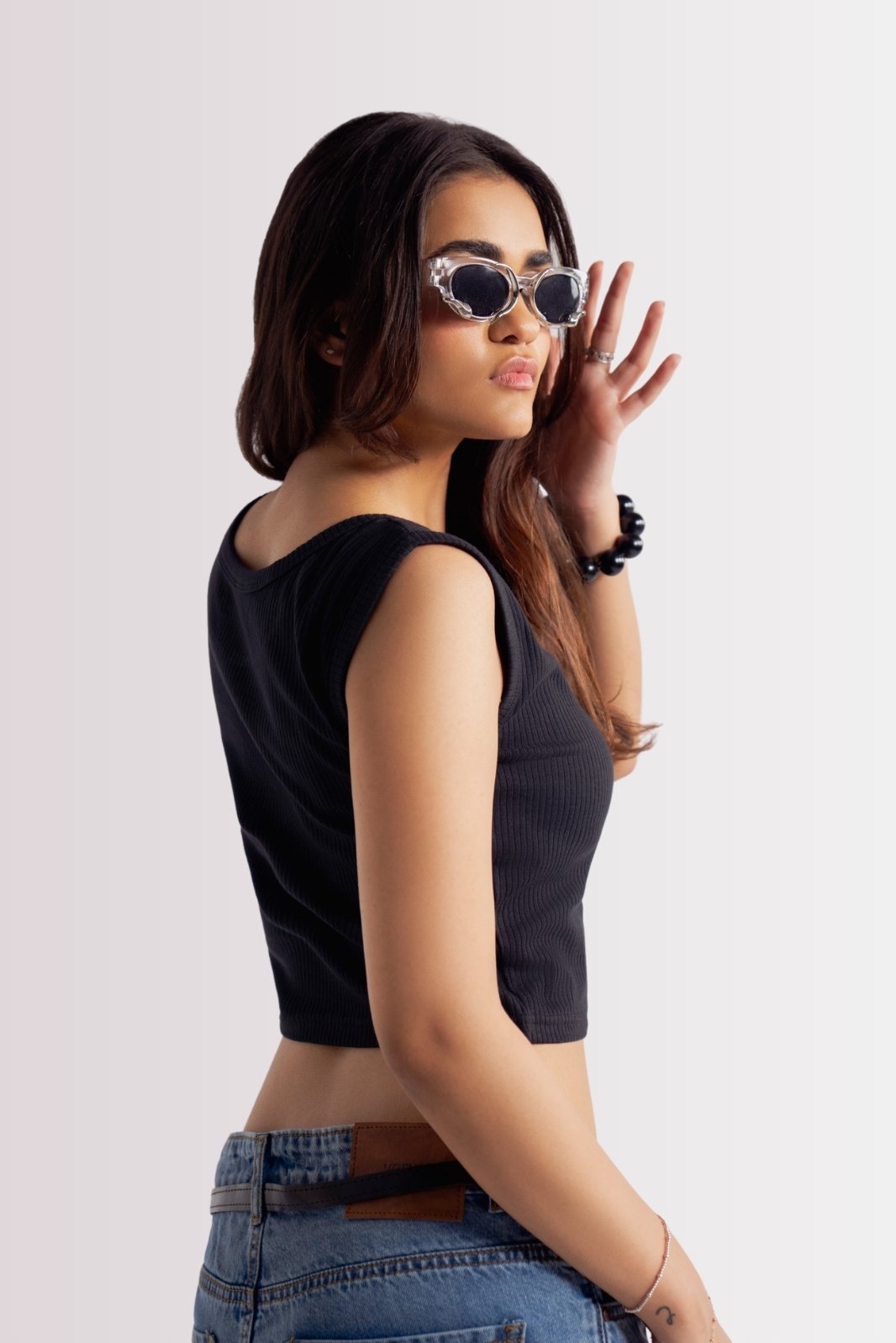 SCOOP NECK CROP TANK