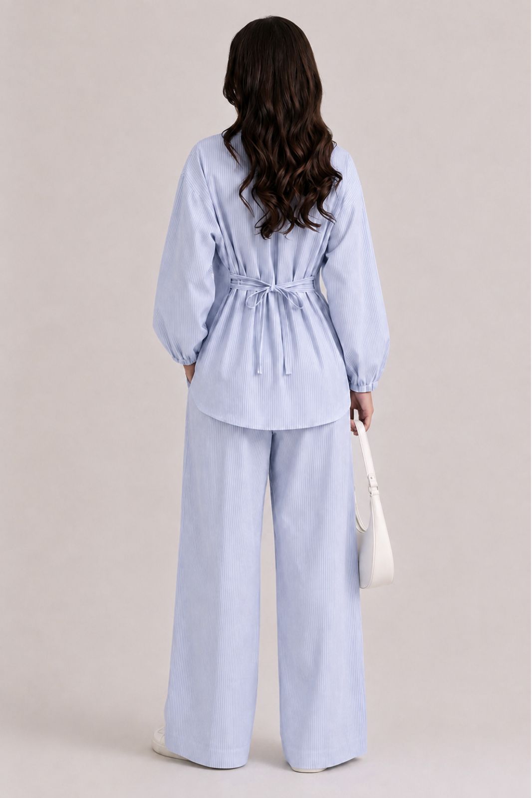 BLUE STRIPES COORD SET