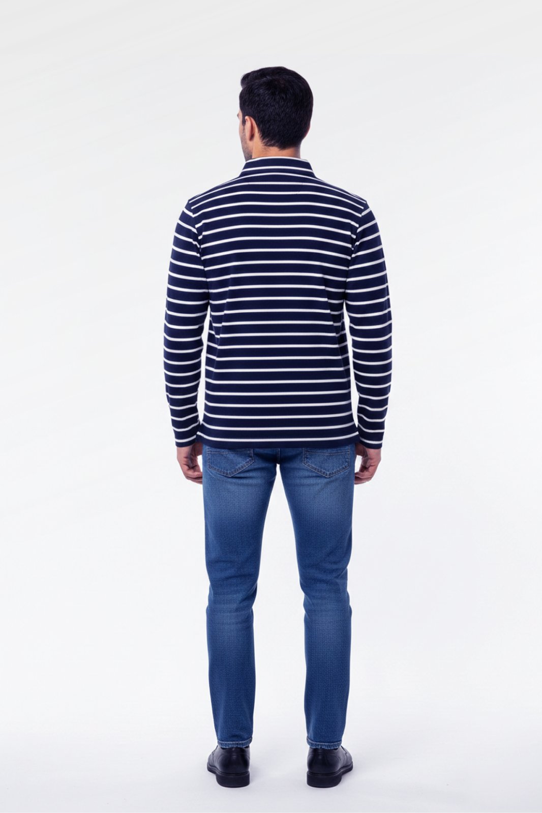 CLASSIS STRIPE LONG SLEEVE POLO