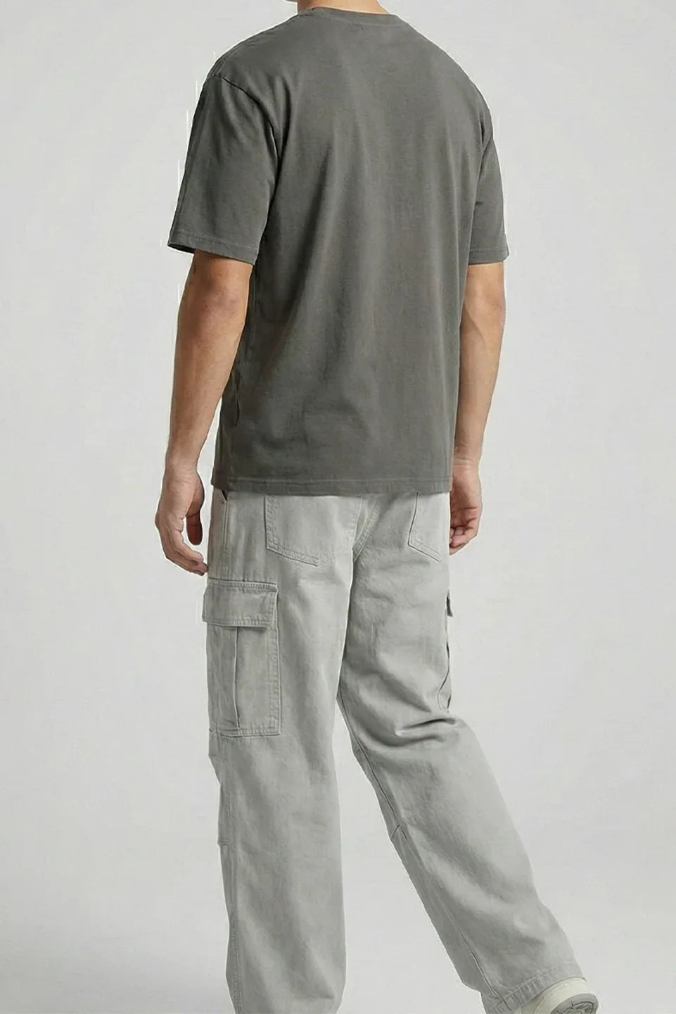 GREY ULTRA SOFT COTTON TEE