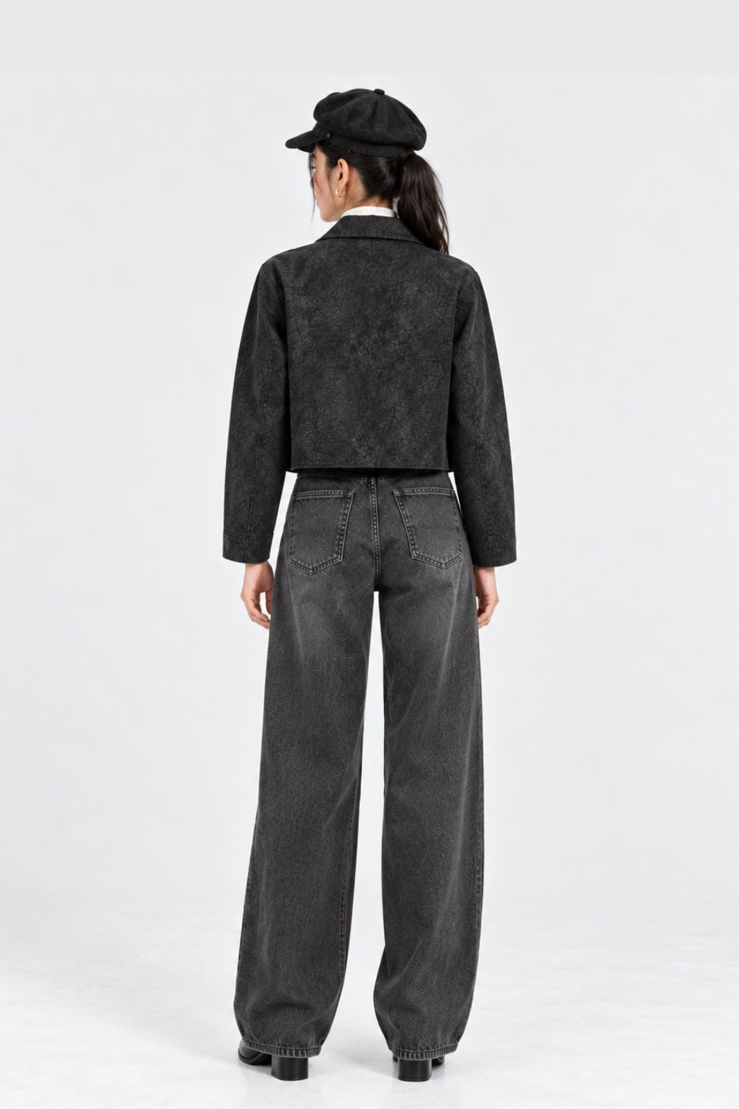 STRUCTURED CROC JACKET