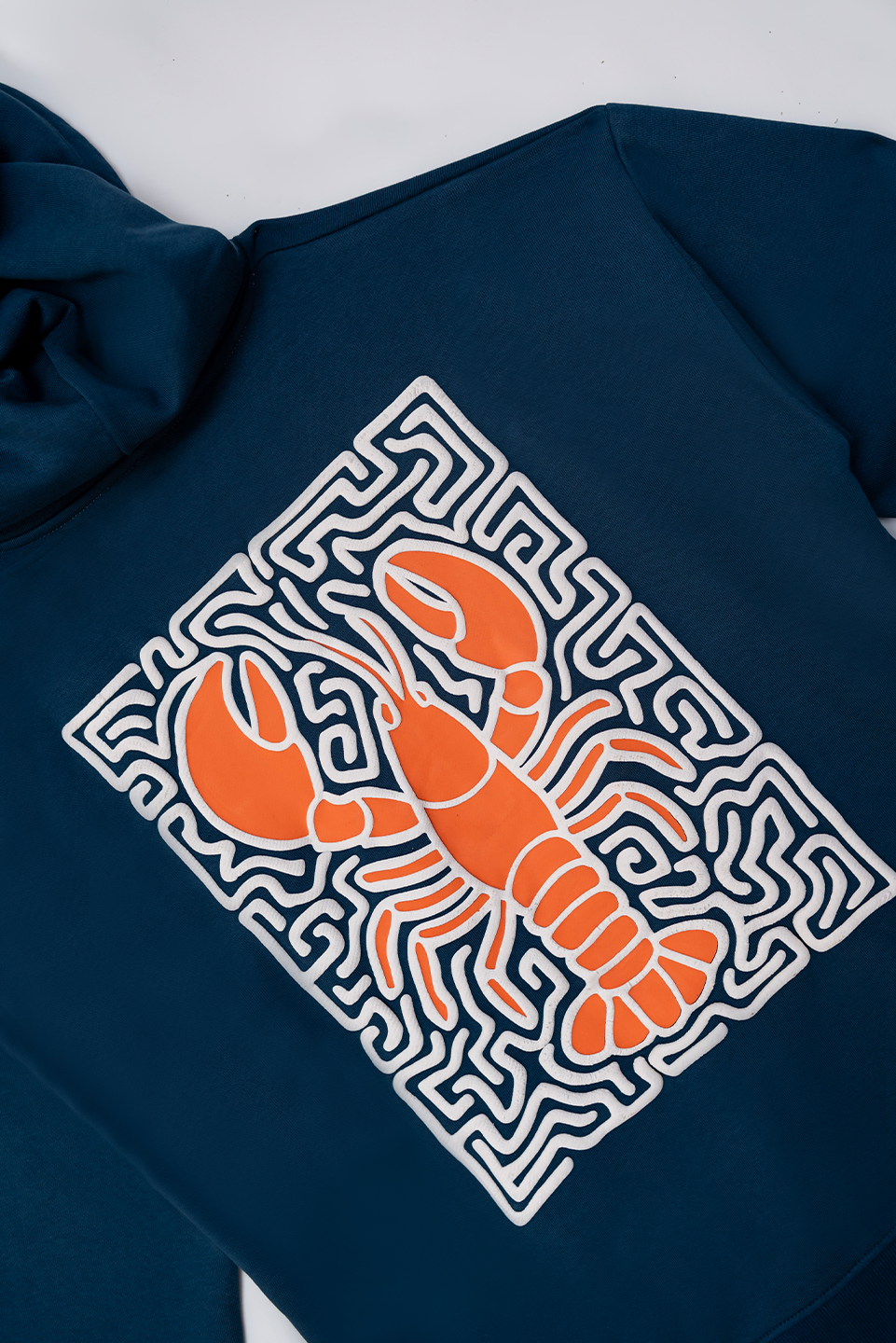 BLUE LOBSTER MAZE HOODIE
