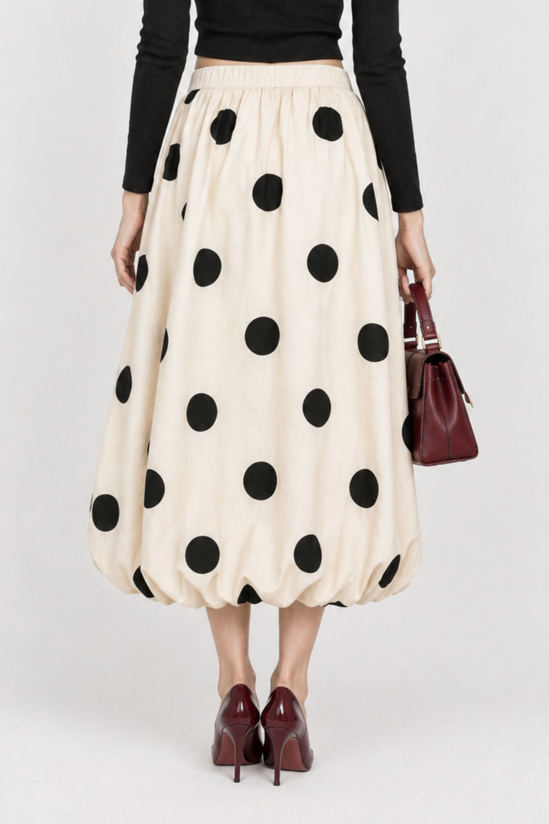 BUBBLE HEM SKIRT