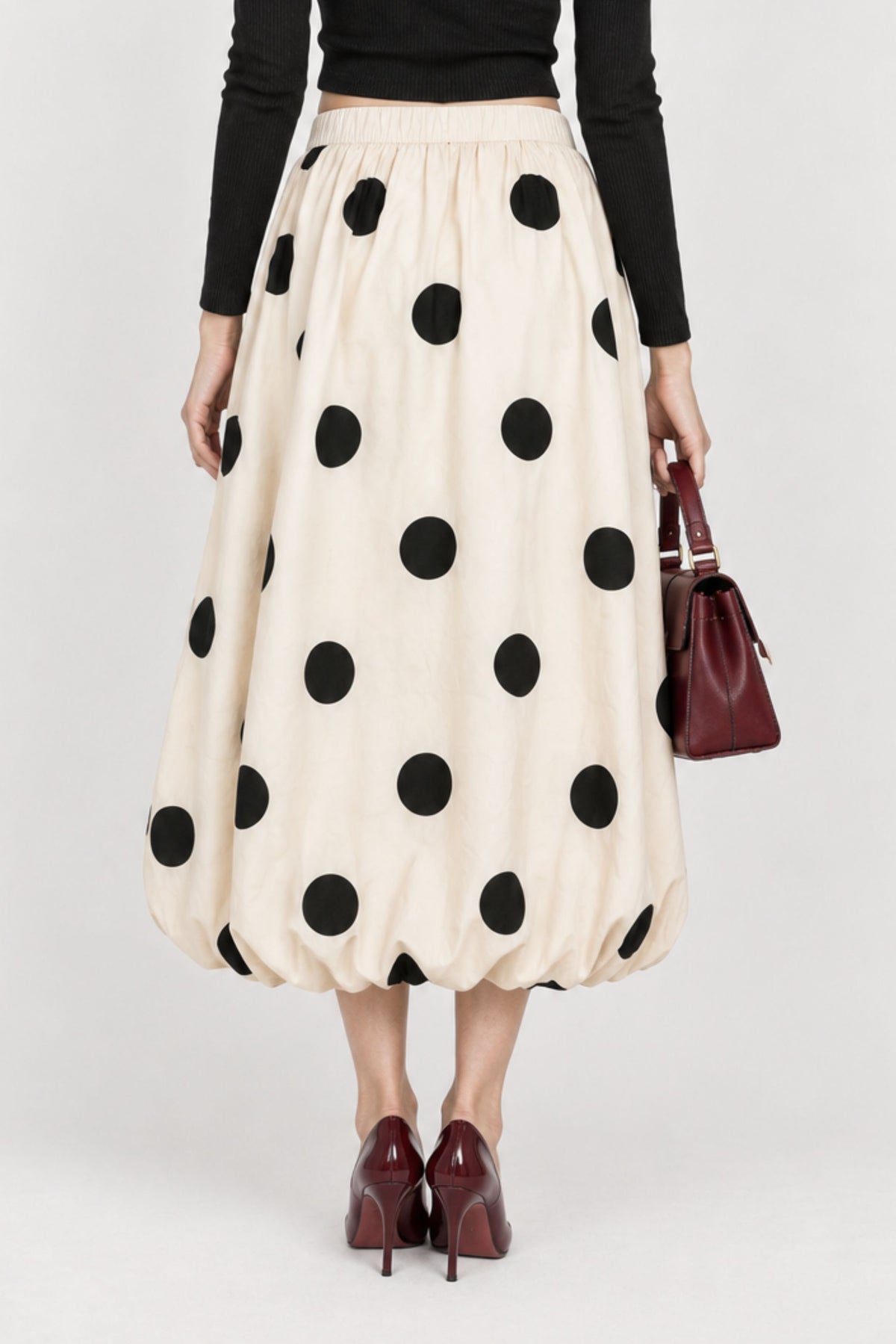 BUBBLE HEM SKIRT