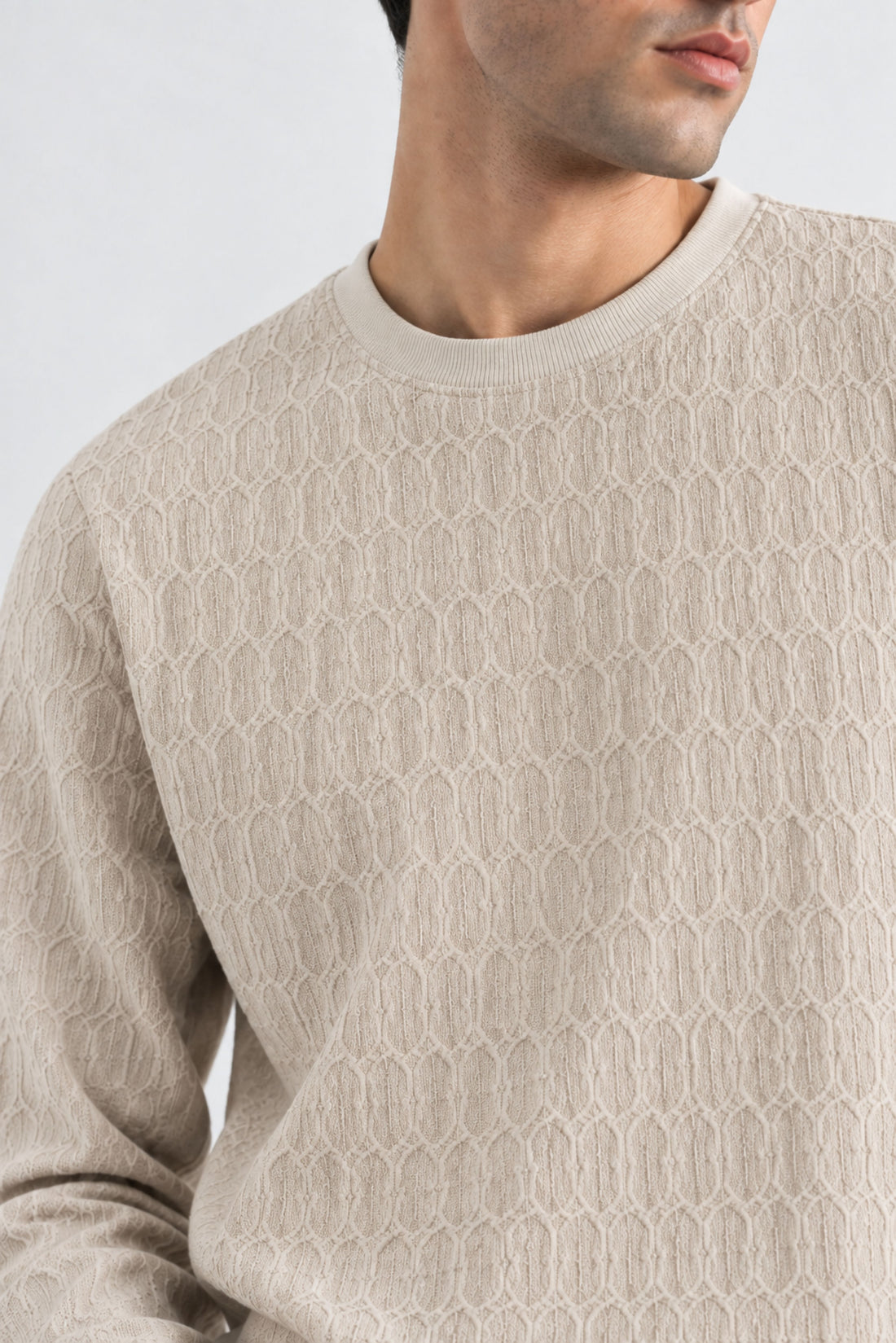 TEXTURED RIB LONG SLEEVE TEE