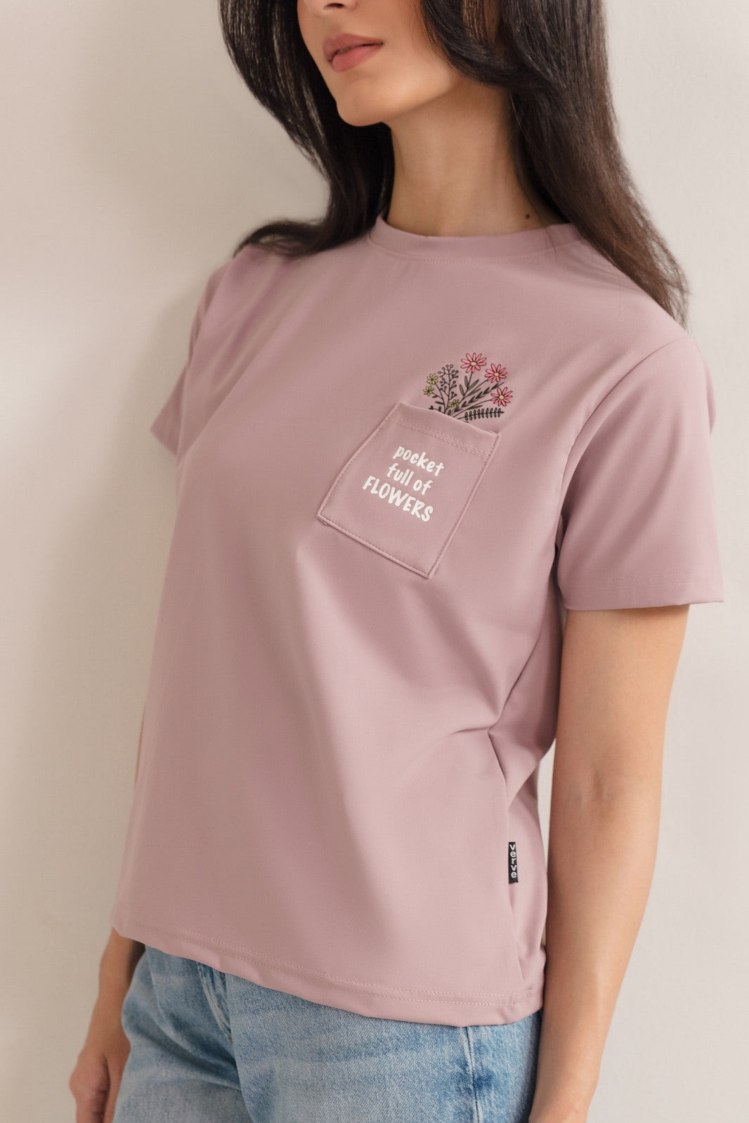FLORAL POCKET TEE