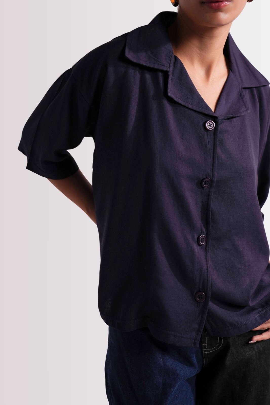 RELAXED FIT RESORT SHIRT BLUE