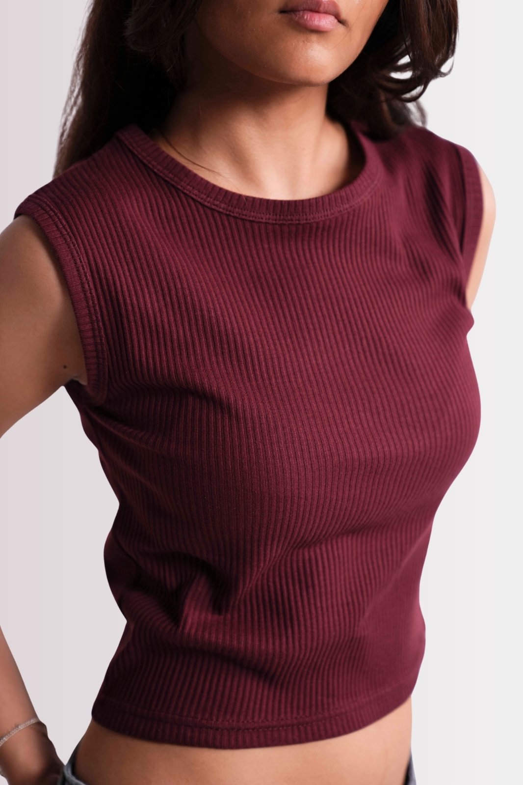 RIBBED SLIM-FIT TANK TOP