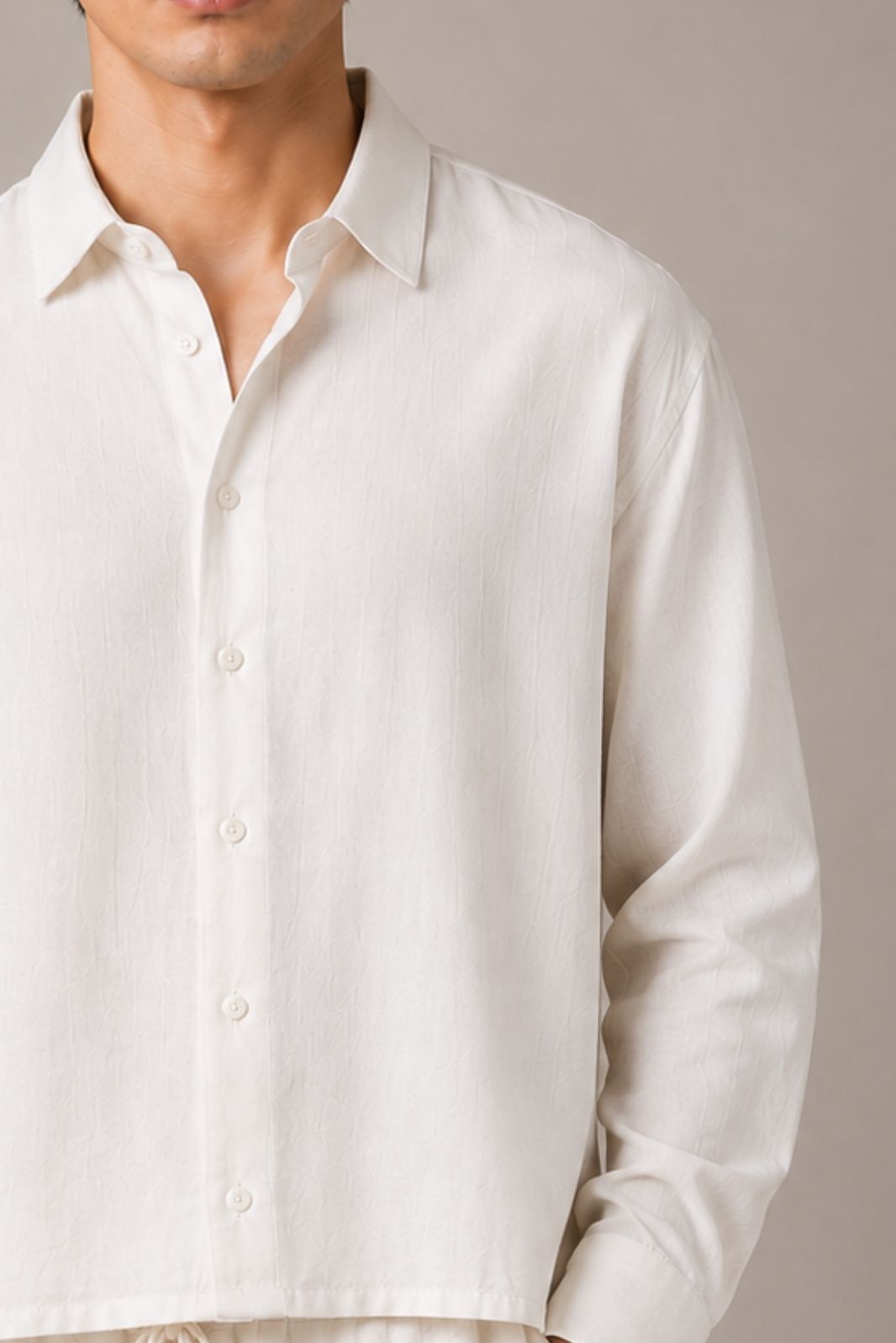 BOXY CROPPED SHIRT