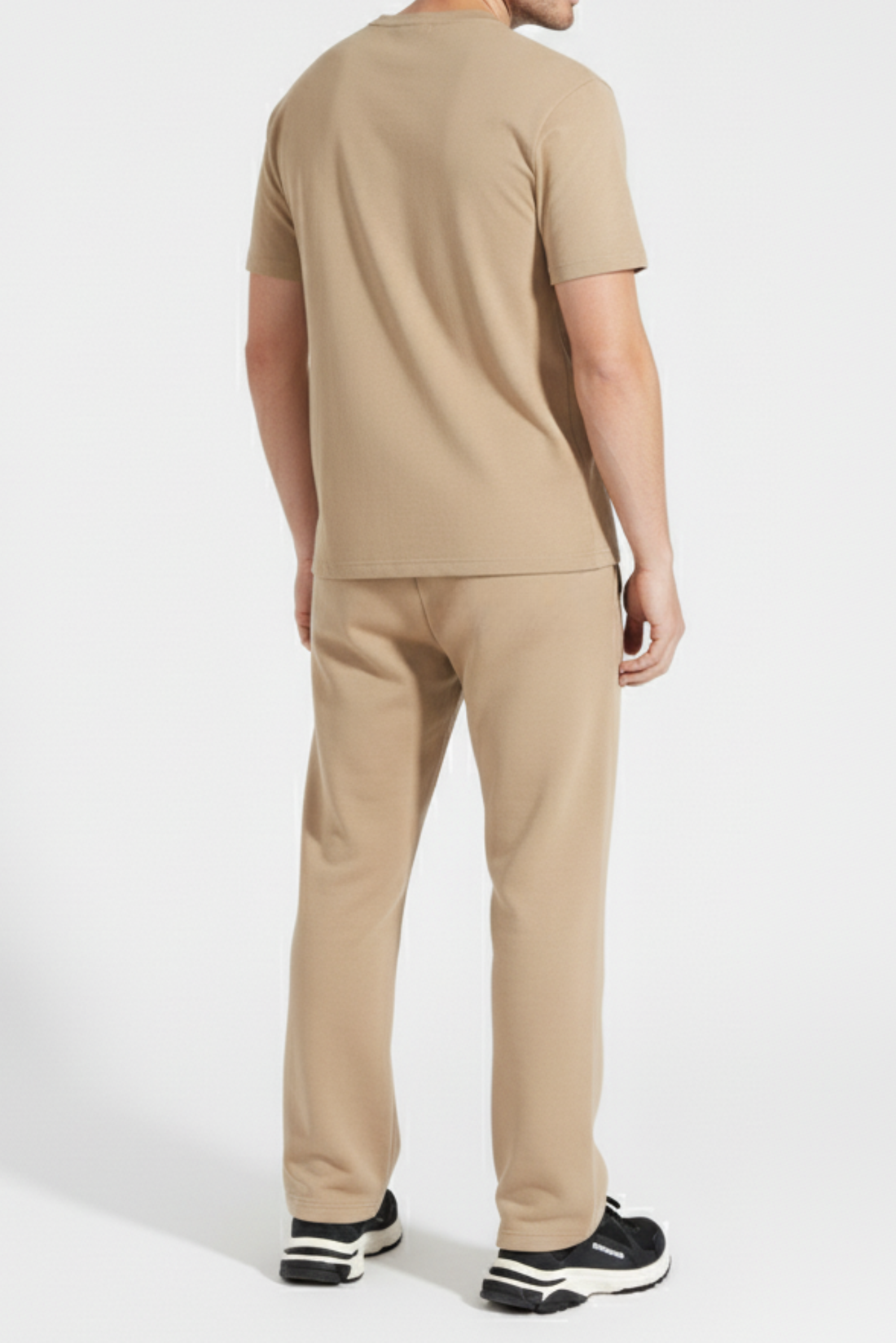 Back view of khaki winter trousers for men in Pakistan