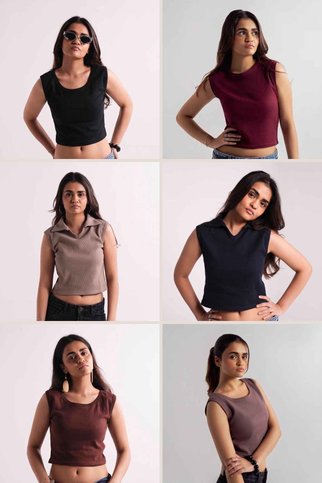 Pack of 6 Crop Tops