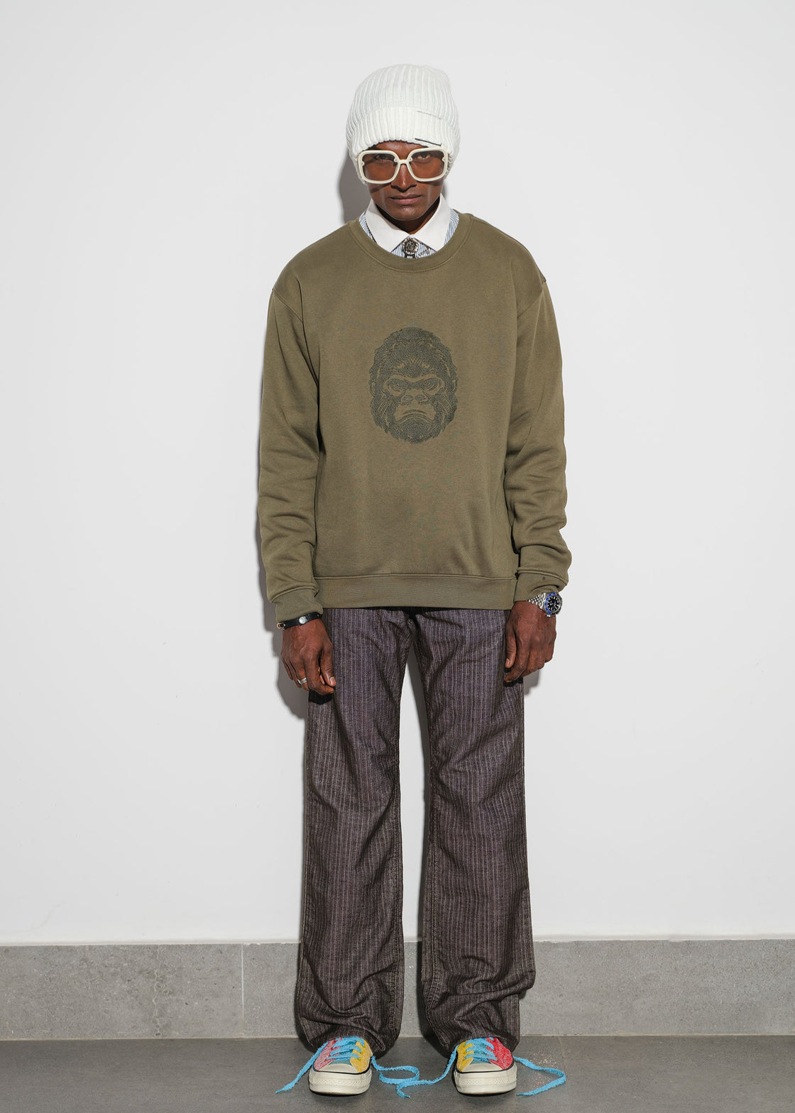 Sweatshirt Men Green- FW12004