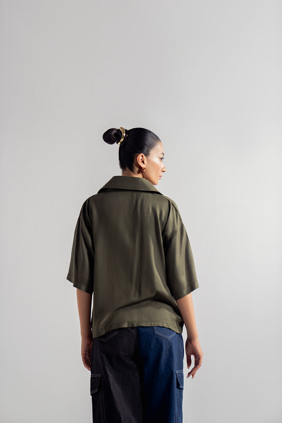 RELAXED FIT RESORT SHIRT GREEN