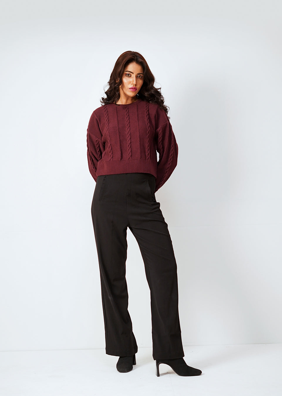 MAROON SWEATER
