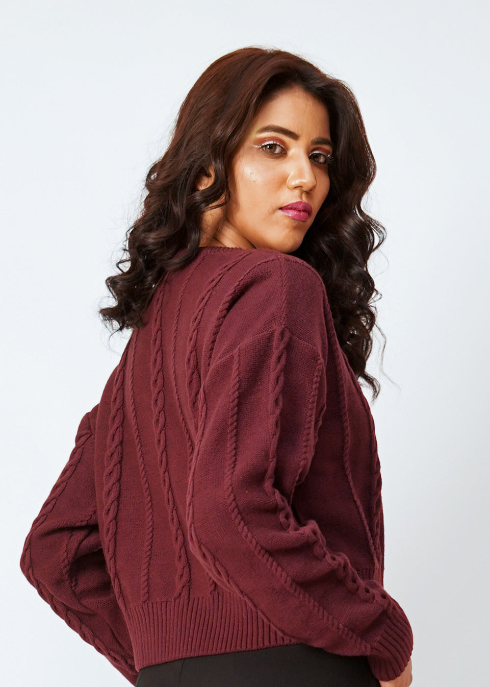 MAROON SWEATER