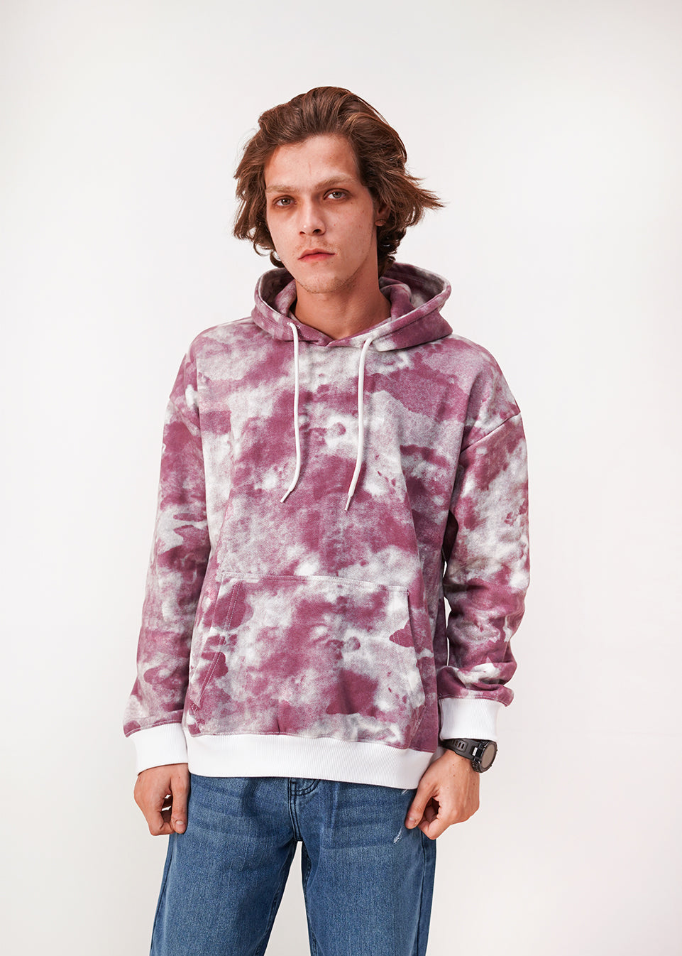 Tie-Dye Printed Hoodie