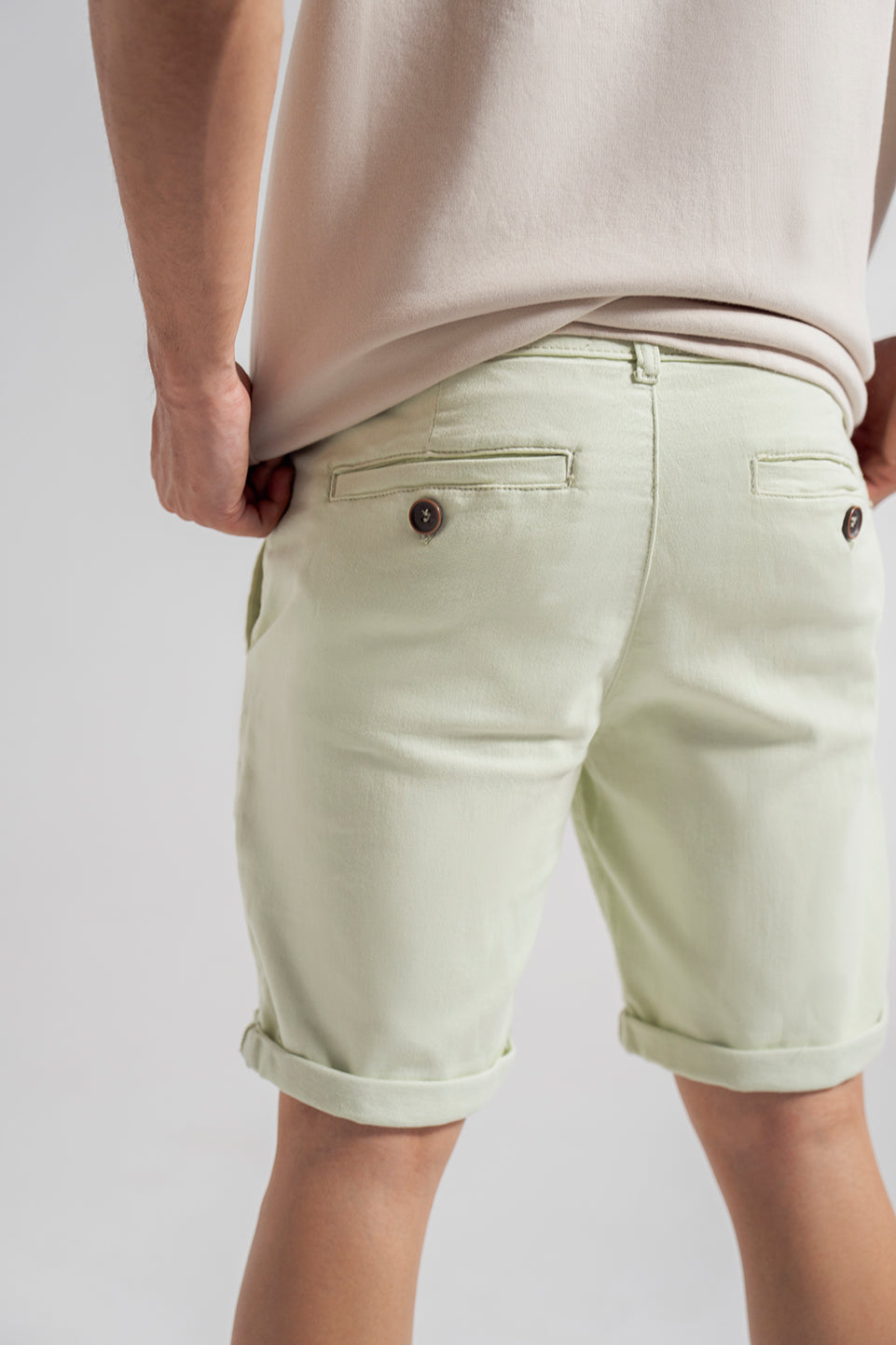Beige Regular Fit Chino Mens Shorts in pakistan