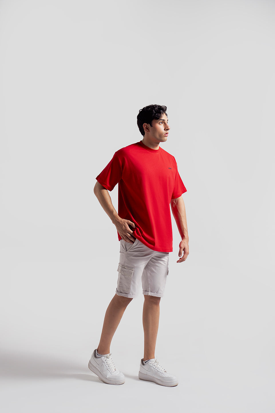 Red ultra soft cotton t shirt for men short sleeve