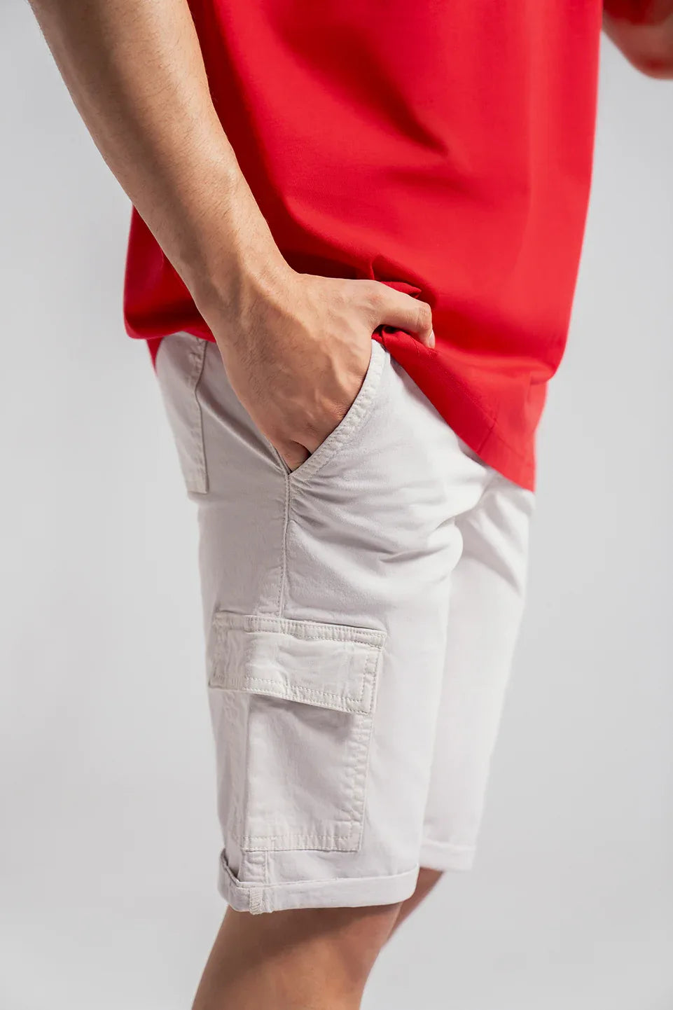 White Cargo Mens Shorts pakistan
