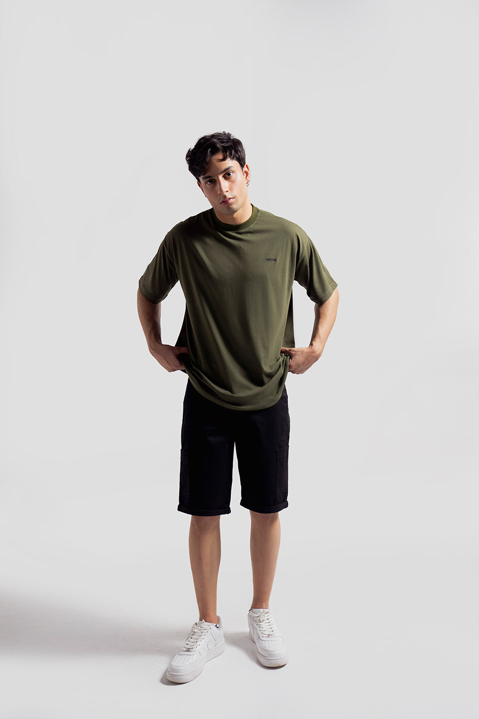 Olive ultra soft cotton t shirt for men breathable fit