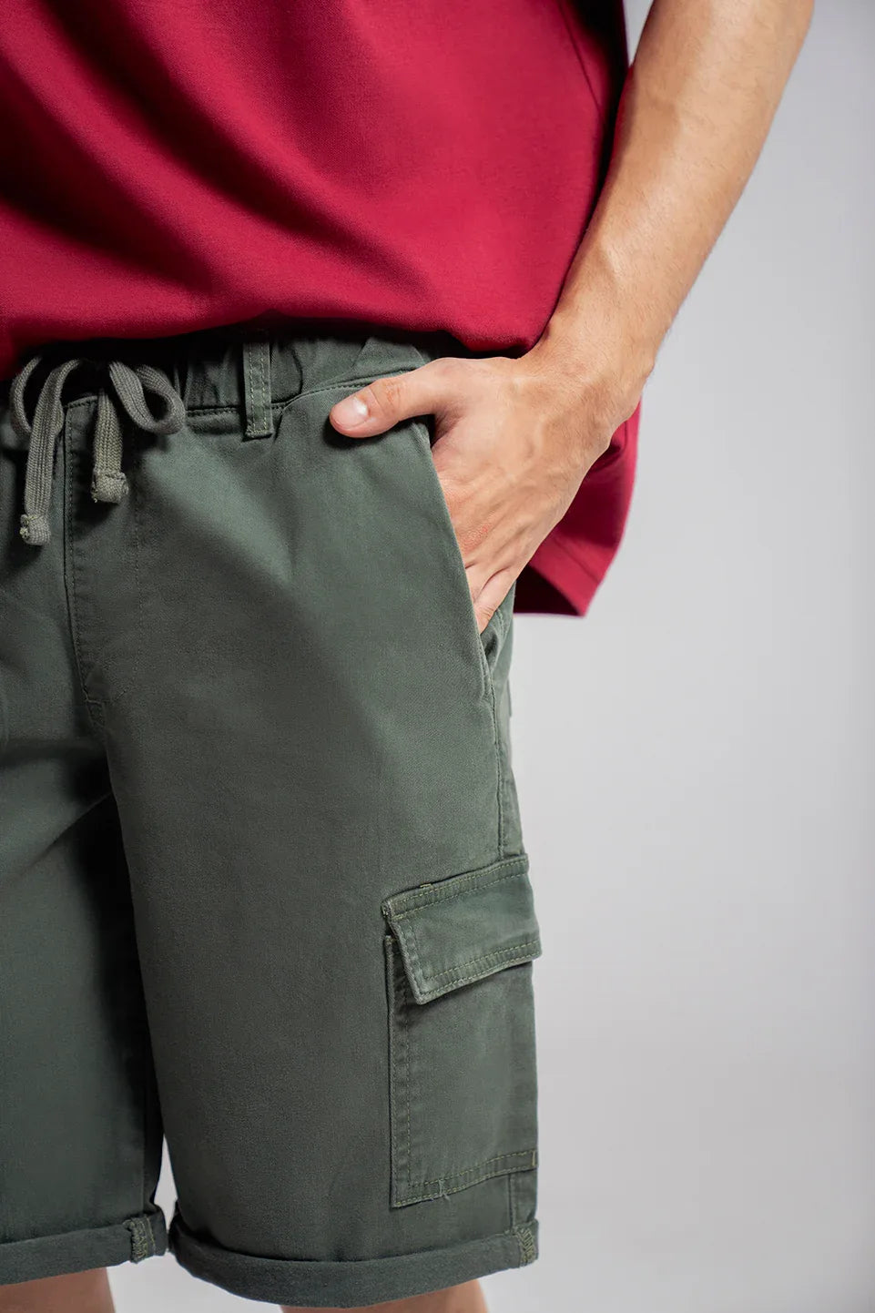 Green Cargo Mens Shorts Pakistan
