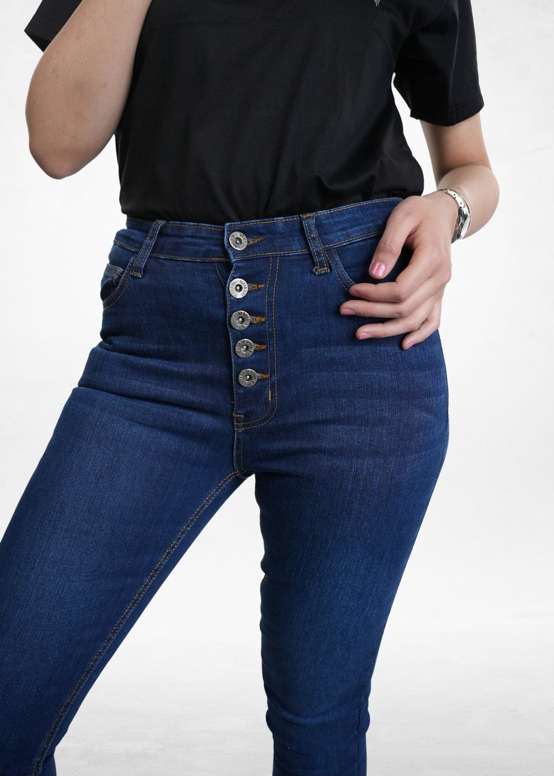 High Rise Fit Denim